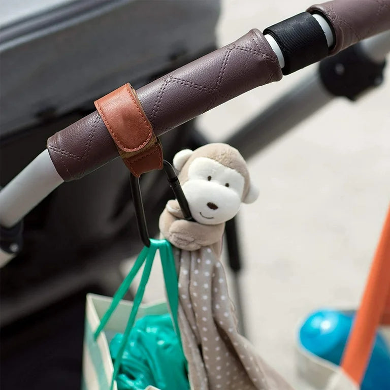 GoGo Tots Universal Stroller Hooks – Hands-Free Hooks for Diaper Bags, Shopping & Travel