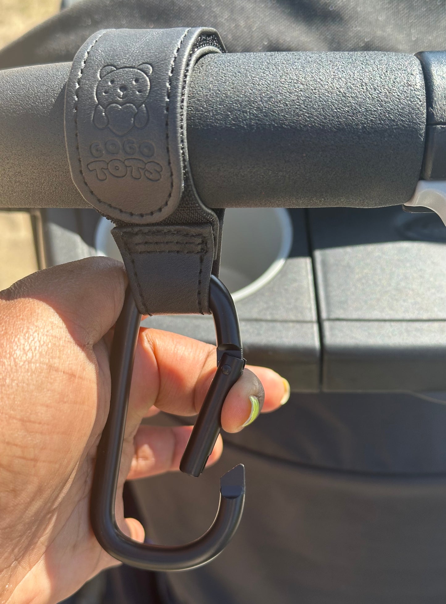 GoGo Tots Universal Stroller Hooks – Hands-Free Hooks for Diaper Bags, Shopping & Travel
