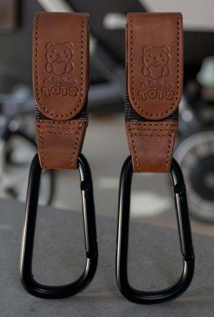 GoGo Tots Universal Stroller Hooks – Hands-Free Hooks for Diaper Bags, Shopping & Travel