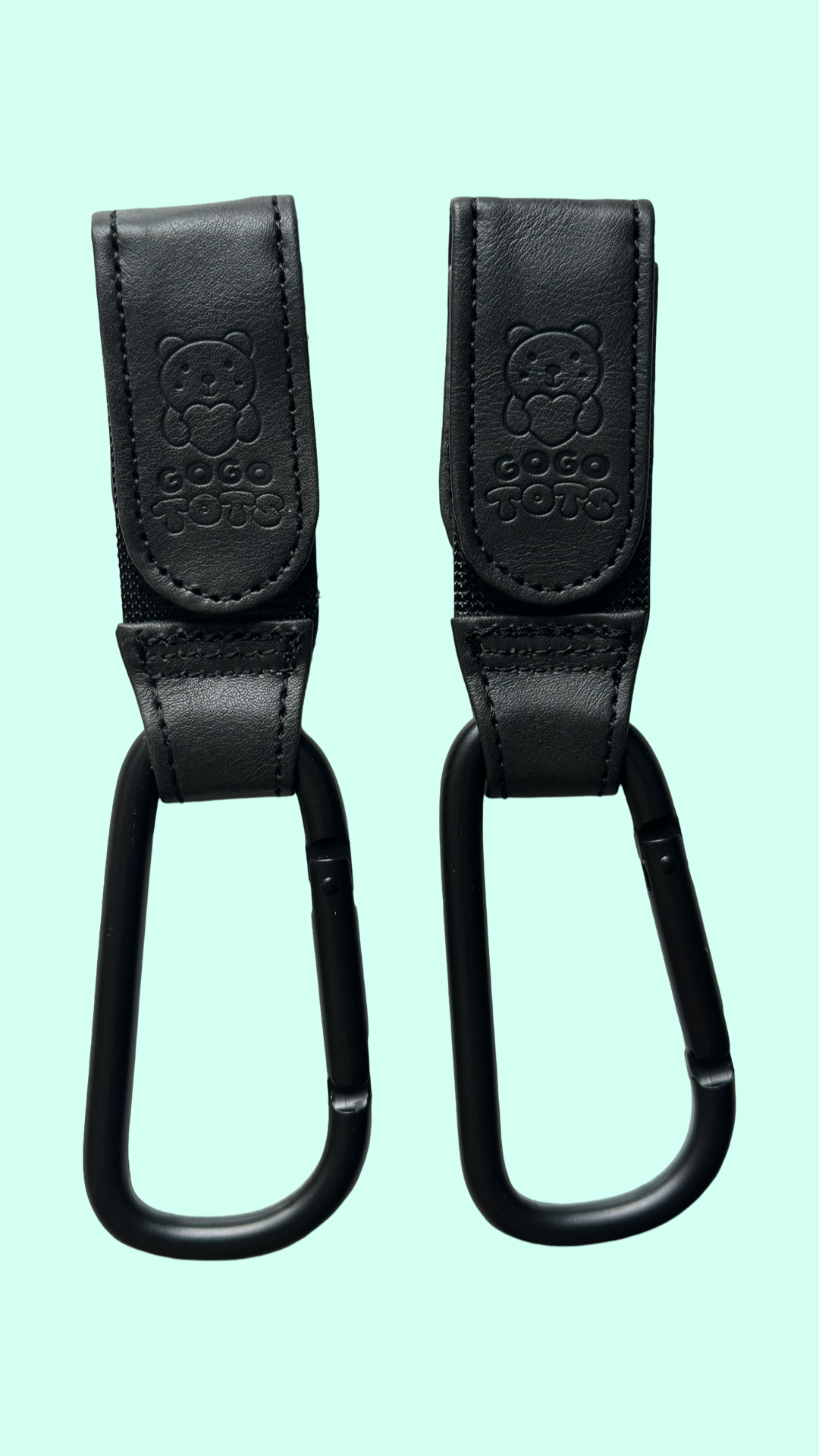 GoGo Tots Universal Stroller Hooks – Hands-Free Hooks for Diaper Bags, Shopping & Travel