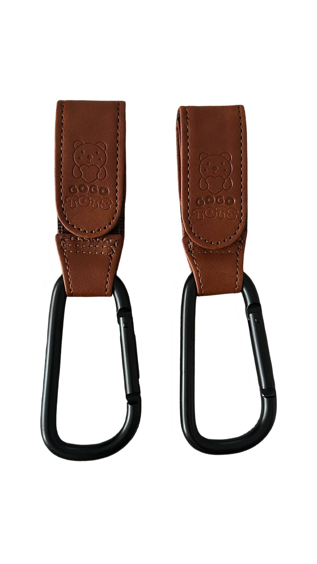 Stroller Hooks - Brown