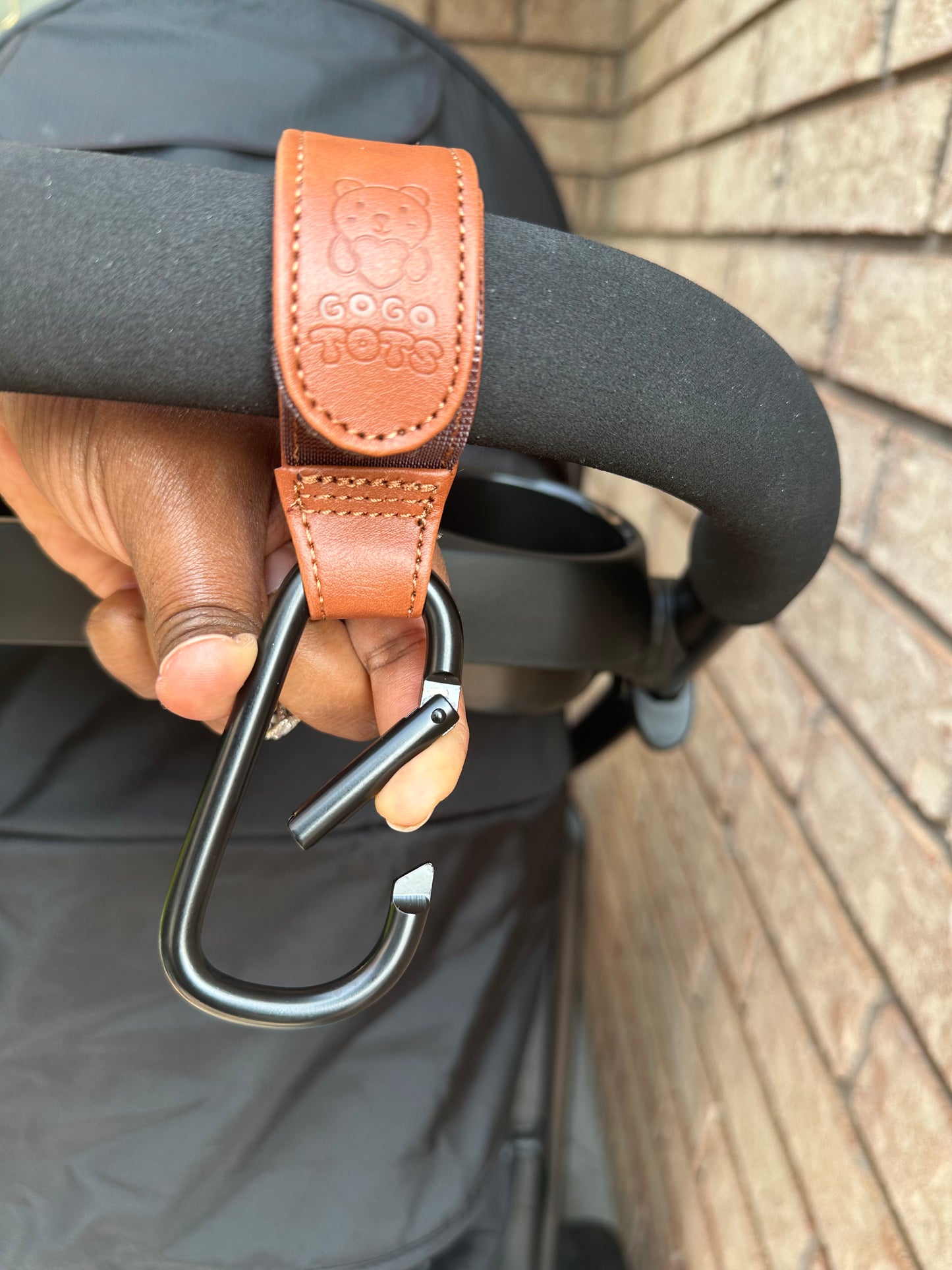 GoGo Tots Universal Stroller Hooks – Hands-Free Hooks for Diaper Bags, Shopping & Travel
