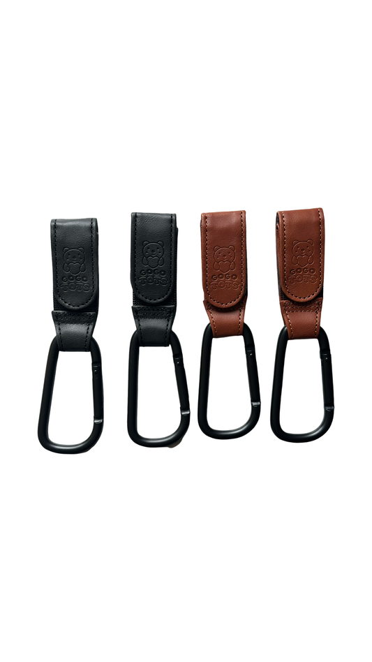 GoGo Tots Universal Stroller Hooks – Hands-Free Hooks for Diaper Bags, Shopping & Travel